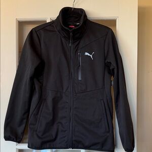 Insulated NWOT women’s Puma Black Full-Zip Jacket size Large